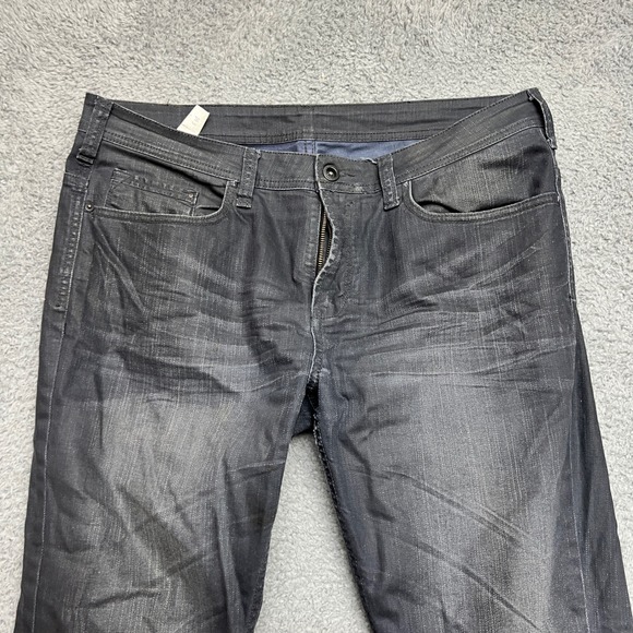 Buffalo David Bitton Jeans Mens 36x30 Gray Denim Straight Casual Office - Picture 2 of 9